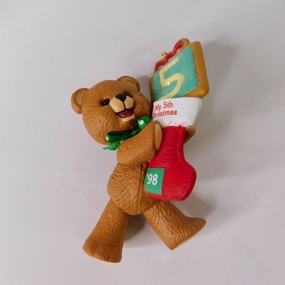 HALLMARK Vintage 1998 Keepsake Collection Child’s Age Fifth Christmas Ornament - Picture 4 of 13